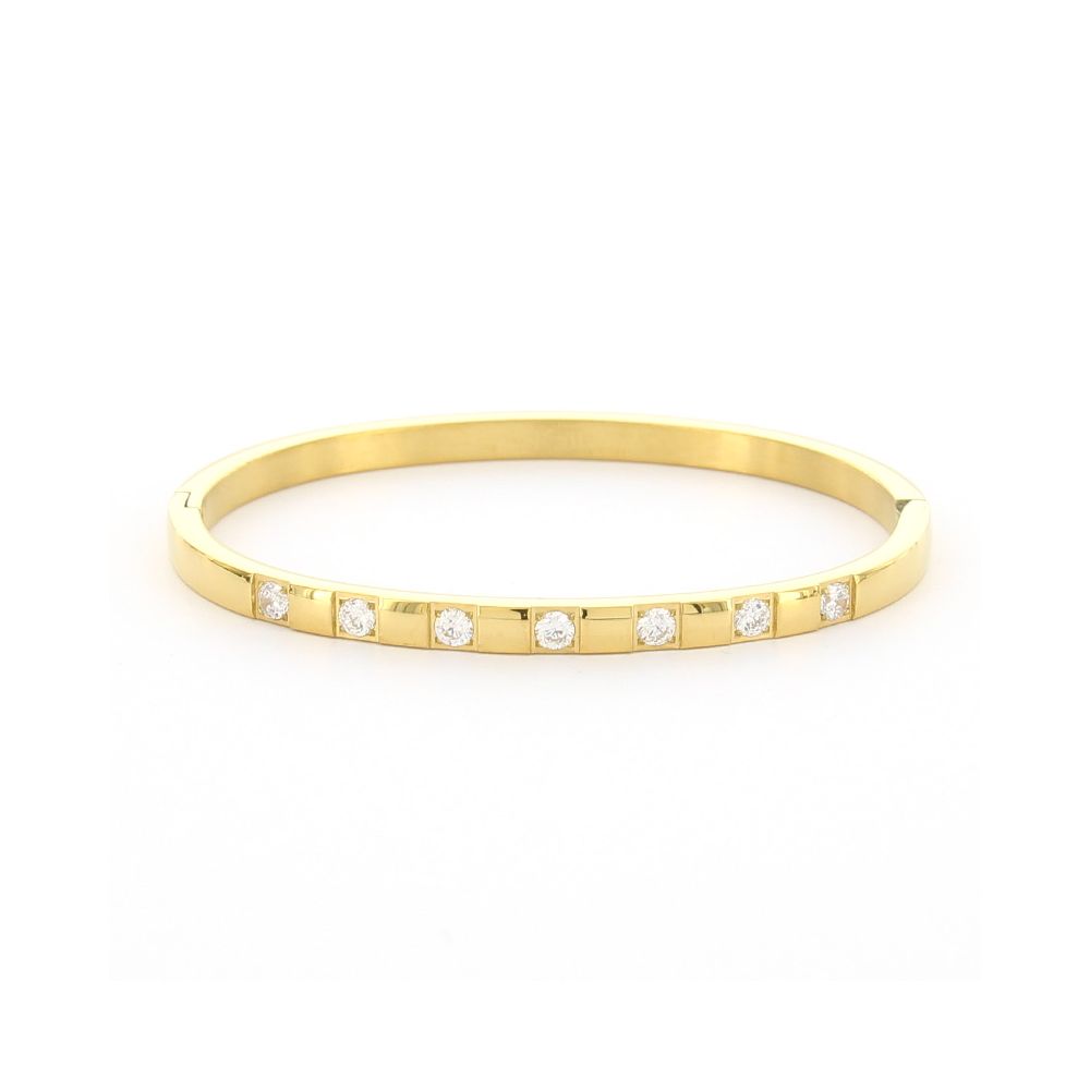 Kalli Bangle Seven Row Crystals - 2176G